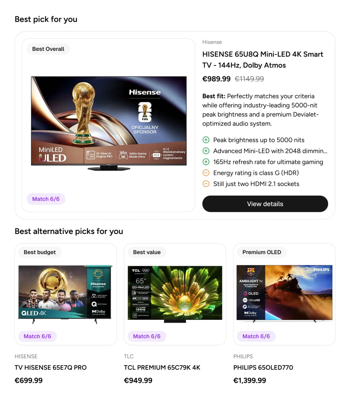 Contextual Recommendations feature